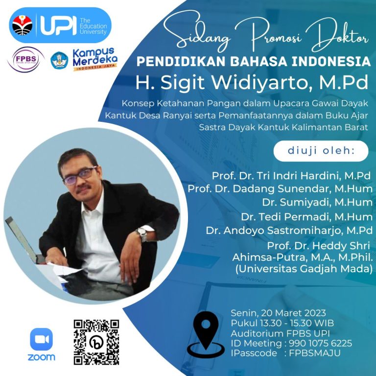 Sidang Promosi Doktor H. Sigit Widiyarto, M.Pd